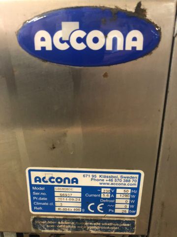 568735-5 Sandwich / drink rinse ACCONA from 2009 which has open face to customer for self-sufficiency