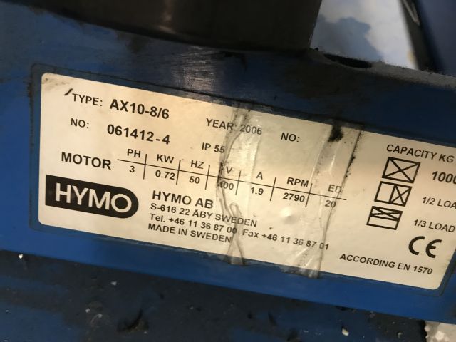 568879-3 Lyftbord Hymo 1000 kg