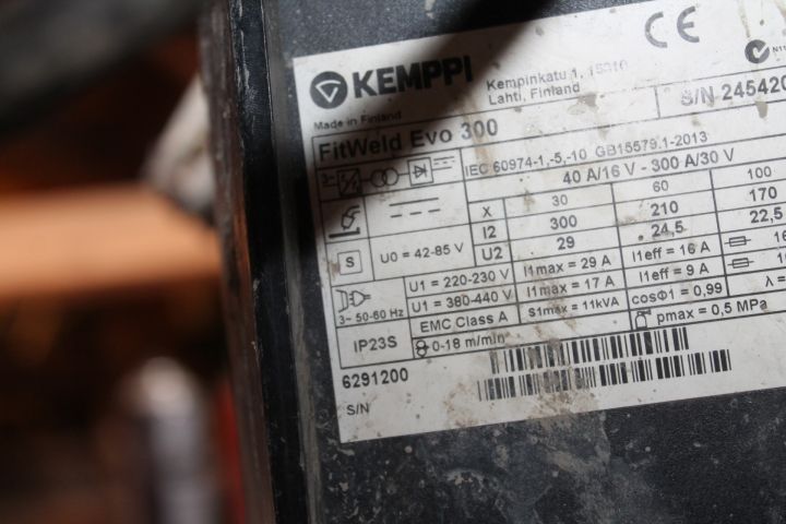 550788-4 Kemppi FitWeld EVO 300 MIG / MAG Weld