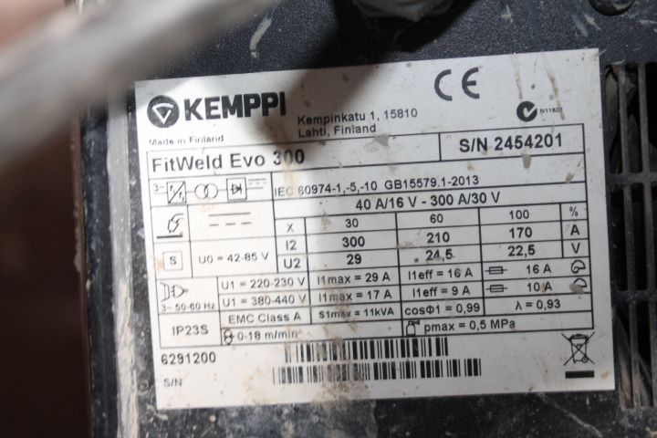 550788-5 Kemppi FitWeld EVO 300 MIG / MAG Weld
