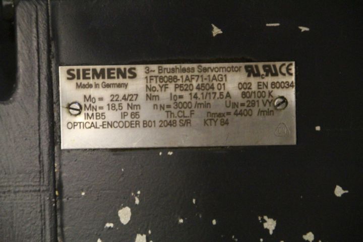 556649-5 Siemens brushless servo motor with optical encoder