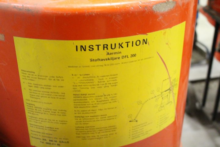 547604-4 Stoftavskiljare Ermator Aermin DFL 200