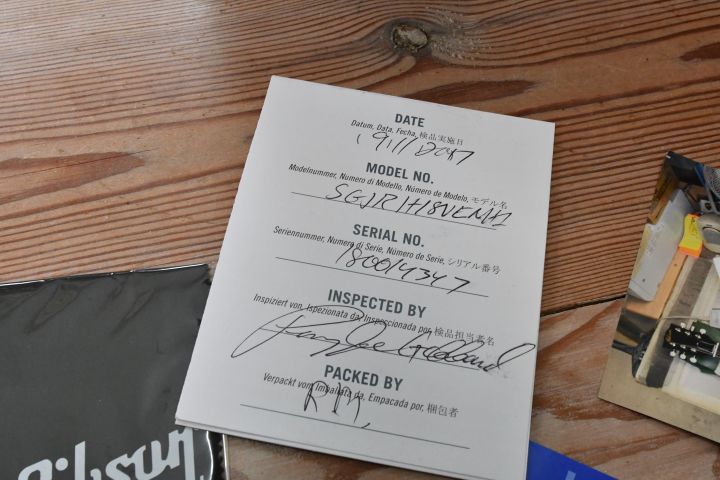 578924-11 Gibson SG Junior 2018 electric guitar vintage cherry