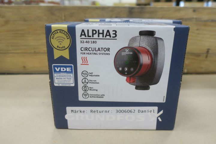575539-1 Circulation pump Grundfos ALPHA3 32-40 180