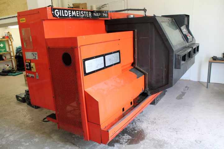 584332-9 Lathe GILDEMEISTER NEF 710 with chip conveyor