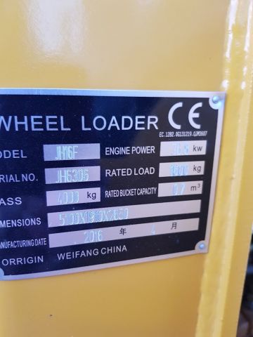 580577-7 Wheel loader, JH16F -16