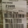586625-2 Soft drinks, Zingo Orange (approx. 384st)