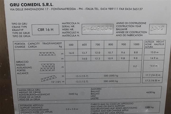 587900-19 Terex CBR 16 H Mobile Crane