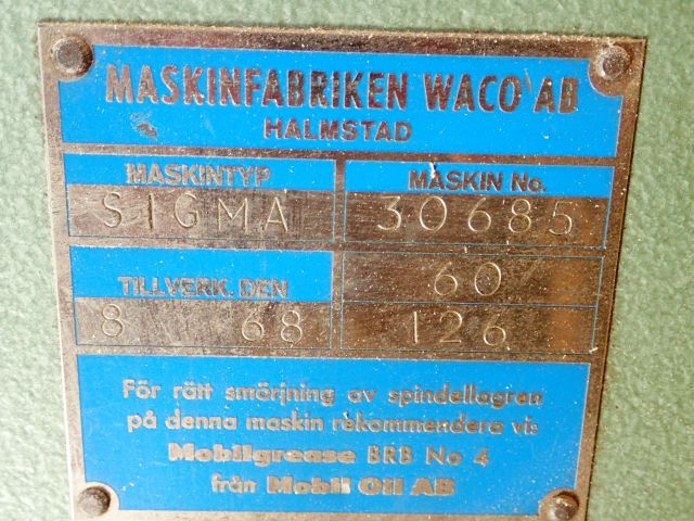 519525-5 Sink machine Waco Sigma #New tool info #