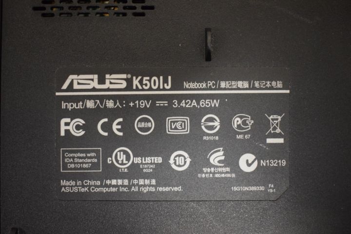 588294-8 Asus K50IJ laptop NR 7