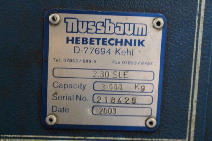 583966-5 2-pillar lift Nussbaum 2.30SLE -2003