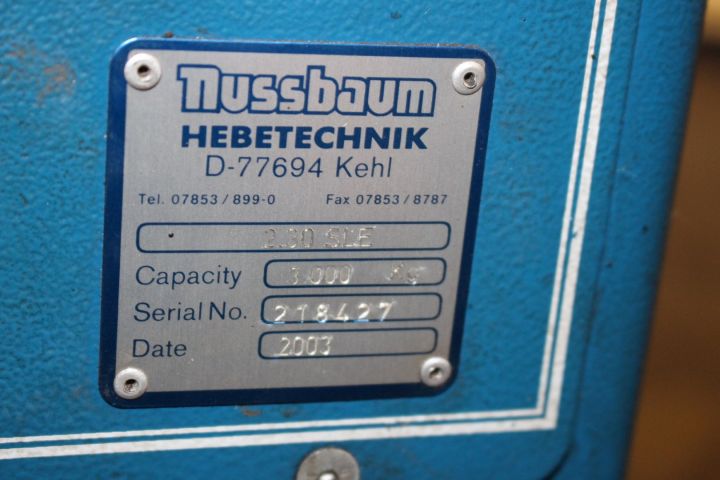 583970-7 2-pillar lift Nussbaum, 2.30SLE -2003