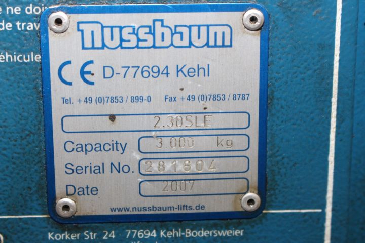 583973-2 2-pillar lift Nussbaum 2.30SLE -2007
