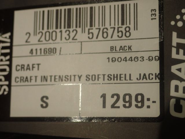 520543-5 Soft shell jacket CRAFT junior size small