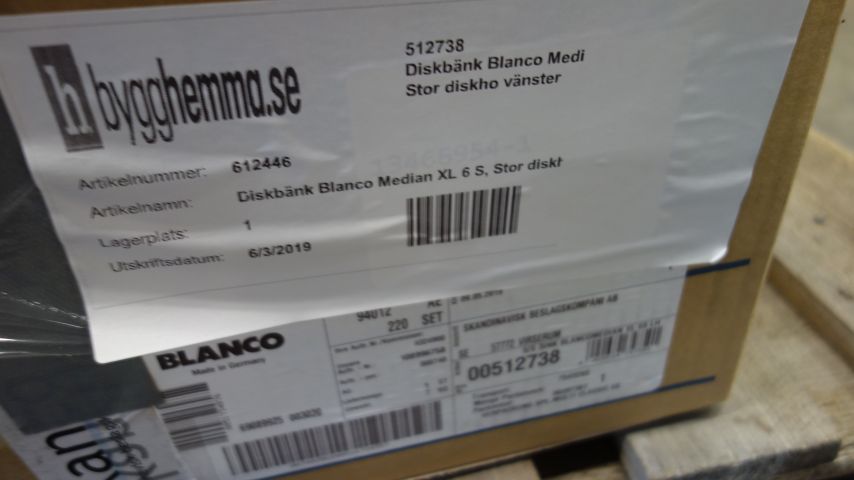 587507-2 Kitchen sink Blanco Median XL 6 S Large sink left