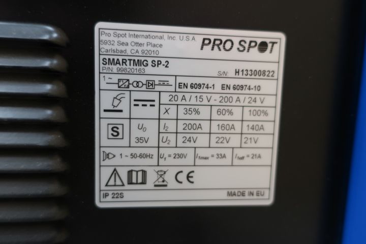 589348-9 MIG welding Pro Spot Smartmig SP-2