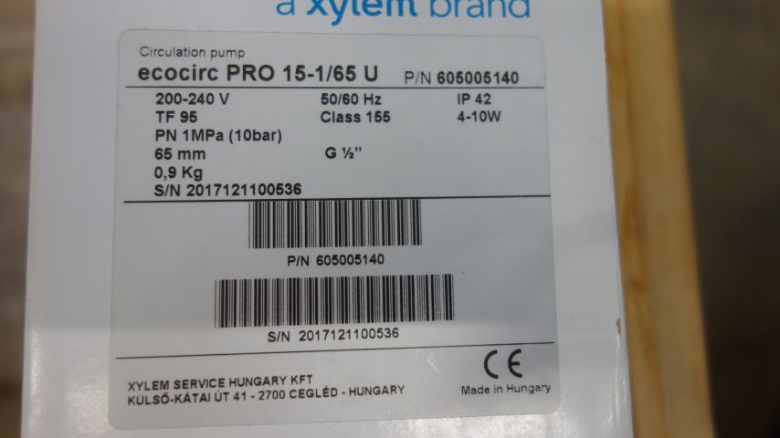 590046-3 Circulation pump Tap hot water Ecocirc Pro, Lowara