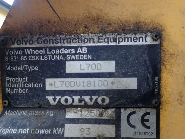 576575-79 Wheel loader Volvo L70D