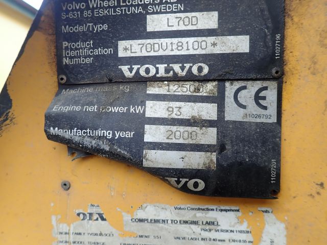 576575-80 Wheel loader Volvo L70D
