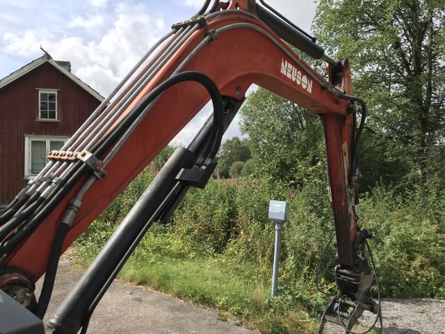 591263-11 Neuson 3800 WD SLR wheeled excavator with implements