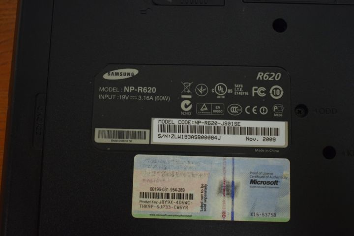 591341-6 Samsung R620 laptop NR 11