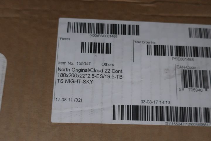 591120-2 Plymå Tempur North Original Cloud 22 180x200x22