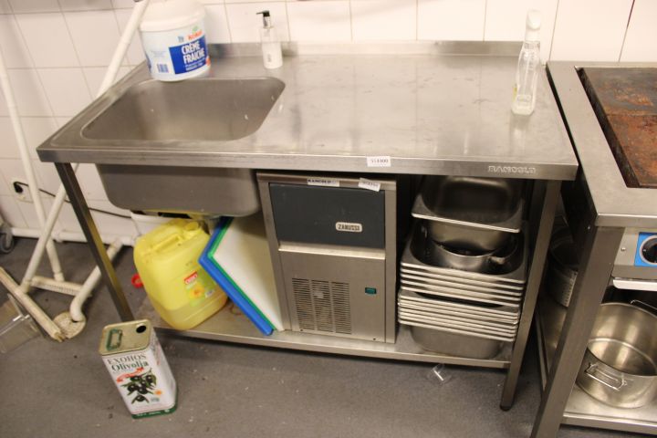 553300-1 Diskbänk Rancold rostfritt stål med ho 130cm