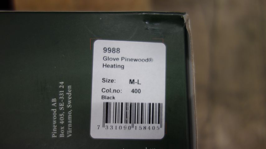 591986-3 Värmehandskar Pinewood 9988-serien, Strl:M-L