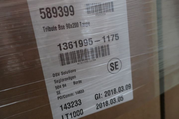 591218-2 Continental bottom Hästens Tribute 90x200 taupe