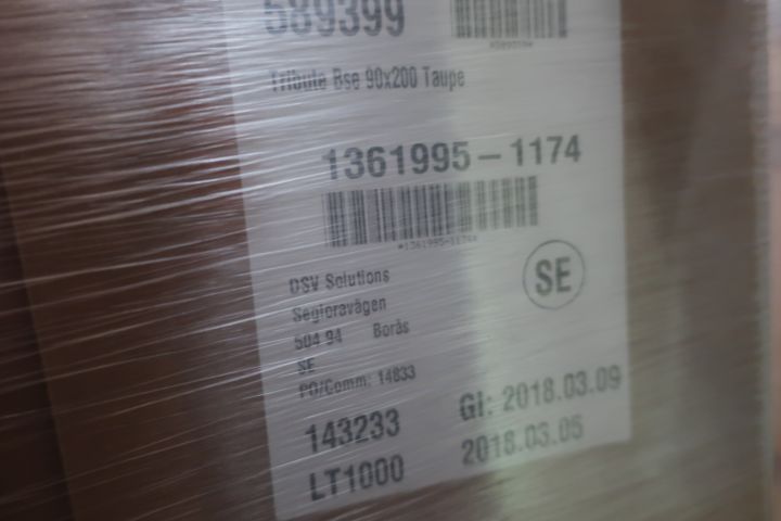 591219-2 Continental bottom Hästens Tribute 90x200 taupe