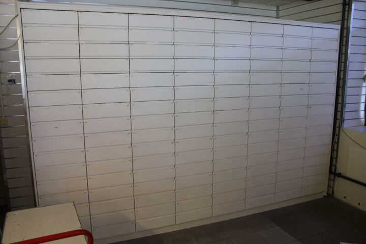 590203-1 Lådsystem hylla med 128st djupa utdragslådor