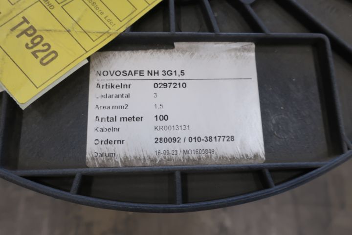 591242-3 Control cable NOVOSAFE NH 3G1.5 (100 meters)