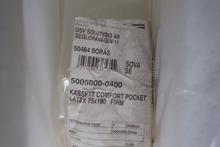 592293-2 Cassette Wonderland comfort pocket latex 75x190 fast