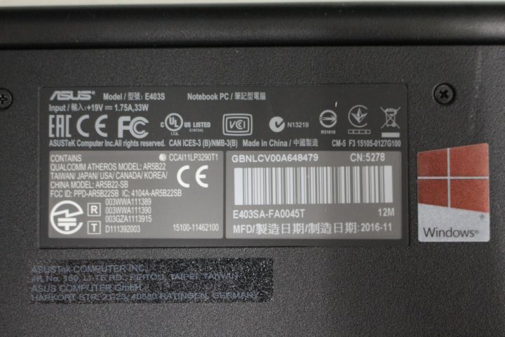 550353-7 ASUS Laptop E403S