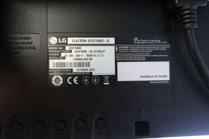 580643-3 LCD screen, LG Flatron 42VS10MS-B, 42 "