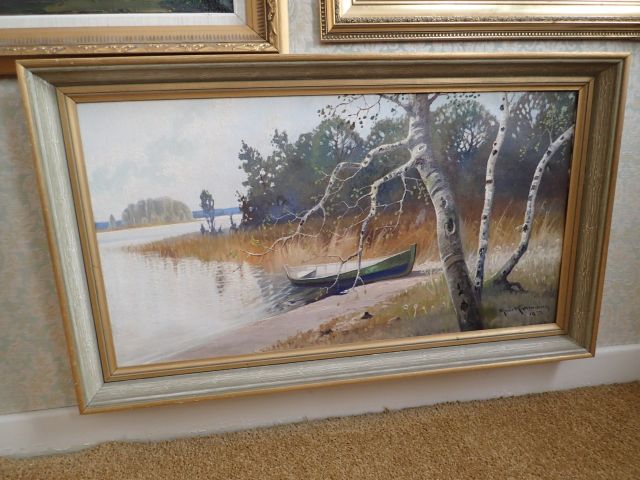 577177-1 Painting "Stranded Oak" Ejnar Kohlmann