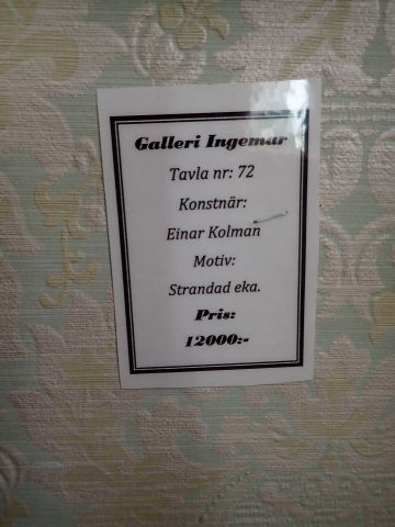 577177-3 Painting "Stranded Oak" Ejnar Kohlmann