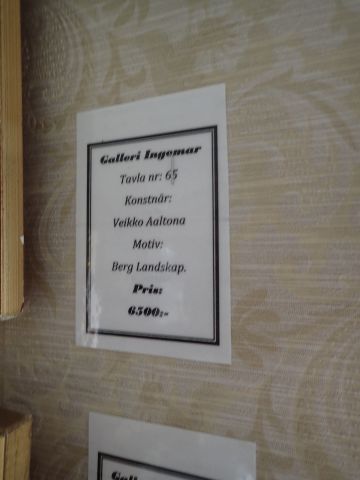 577181-3 Painting "Mountain landscape" Veikko Aaltona