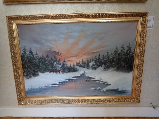 577209-1 Tavla "Älg i vinterlandskap" Criten