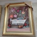 577213-1 Painting "Flowers with book" Hugo Palmquist
