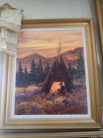 577217-1 Painting "Same in patchwork" Johan Anell