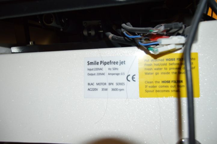 493330-9 Pedicure Chair Smile Pipefree Jet