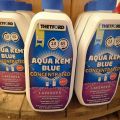 577614-2 11 bottles with Aqua Kem blue