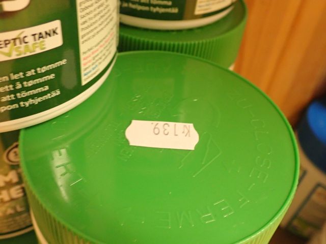 577617-3 15 jars with Thetford aqua chem green sachets