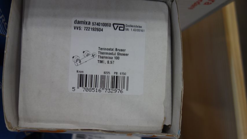 595296-2 Shower mixer Damixa Thermixa 100 Thermostat 150 mm cc