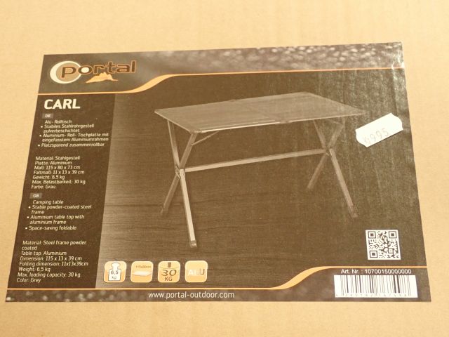577707-2 New Camping Table Portal "Carl"