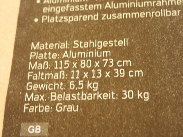 577707-5 New Camping Table Portal "Carl"