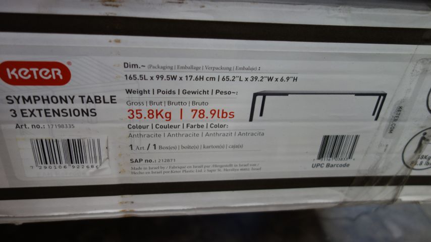 595346-3 Keter Symphony Table