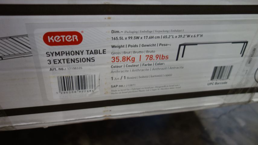 595347-3 Keter Symphony Table
