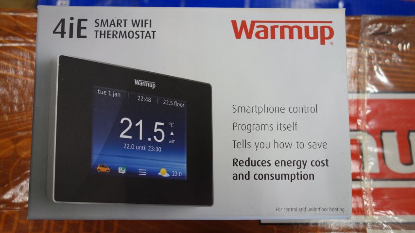 595491-2 Thermostat Warmup 4iE Wifi Black